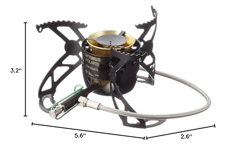 Optimus Polaris Optifuel stove featuring jet-cleaning needle for quick in-cook maintenance.