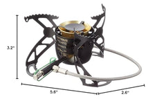 Optimus Polaris Optifuel stove featuring jet-cleaning needle for quick in-cook maintenance.