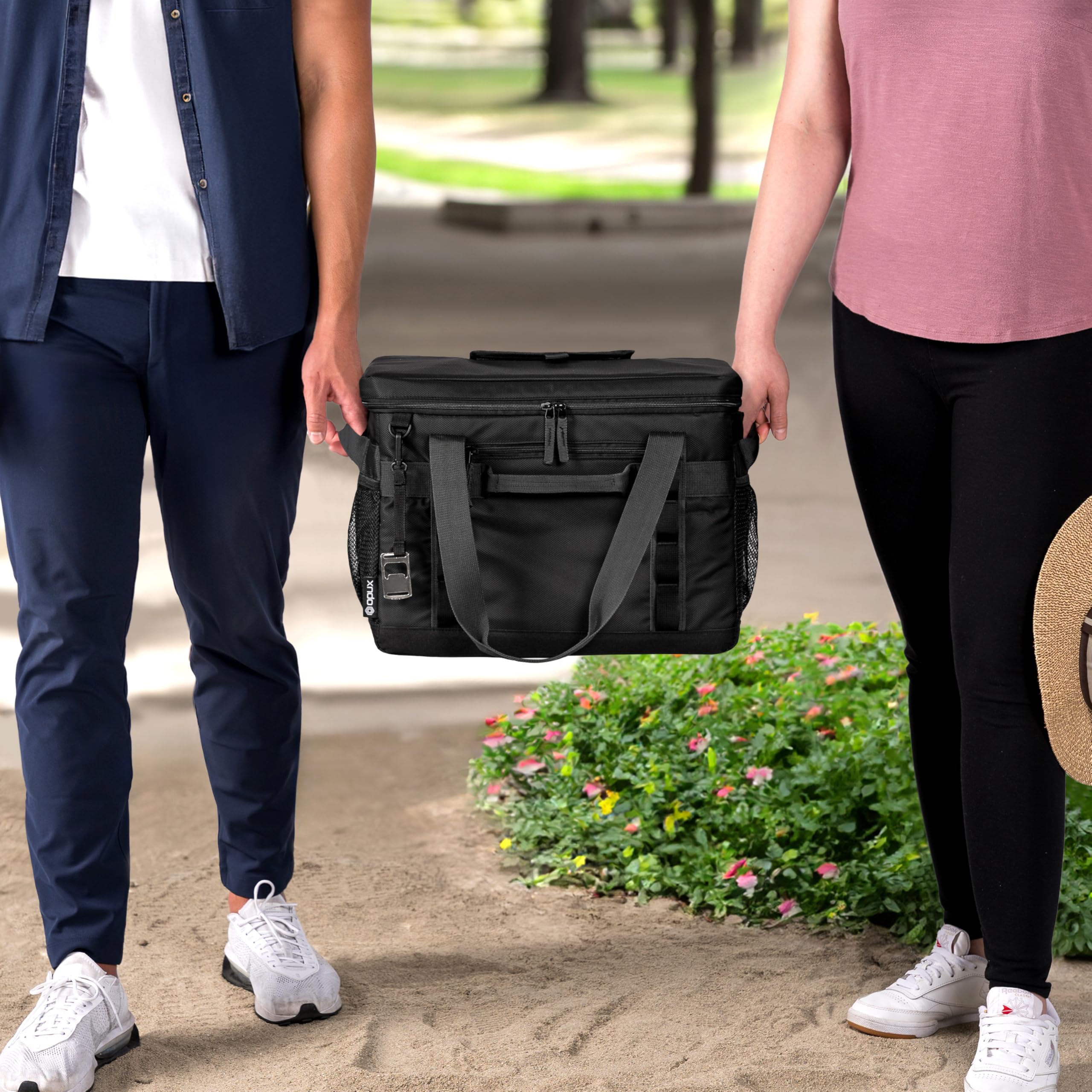 OPUX Cooler uses durable 600D polyester for rugged daily use.
