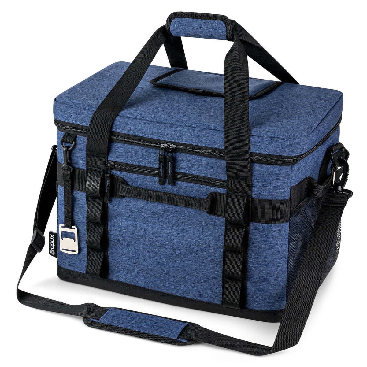 OPUX Cooler Bag showing 48-can capacity for beach trips and picnics.