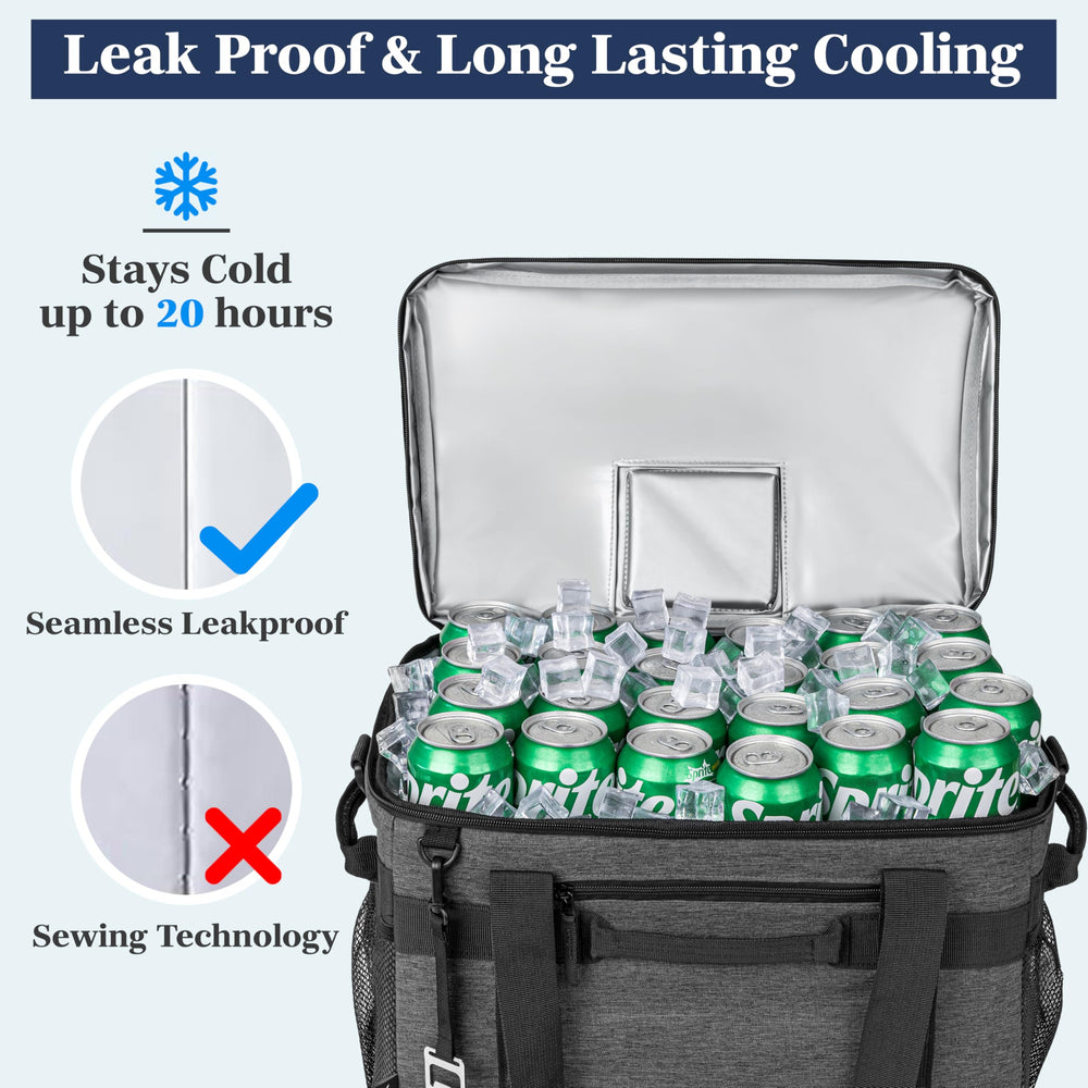 OPUX Cooler Bag front zip pocket keeps essentials close