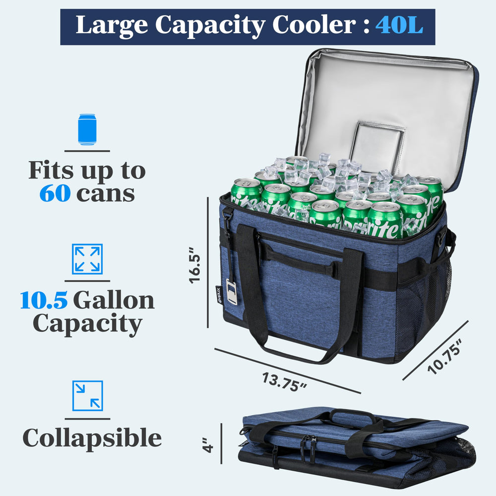 OPUX cooler bag top hatch access for quick grab-and-go drinks.