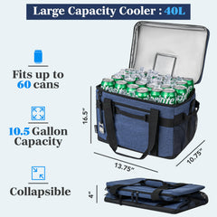 OPUX cooler bag top hatch access for quick grab-and-go drinks.