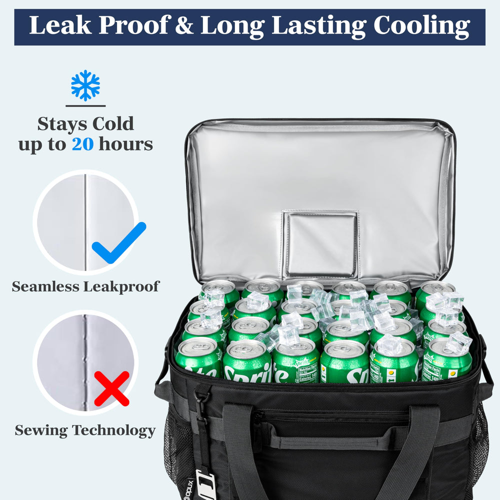 OPUX Cooler includes mesh side pockets for snacks or accessories.