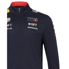 Oracle Red Bull Racing Softshell Jacket Night Sky pocket detail for secure storage