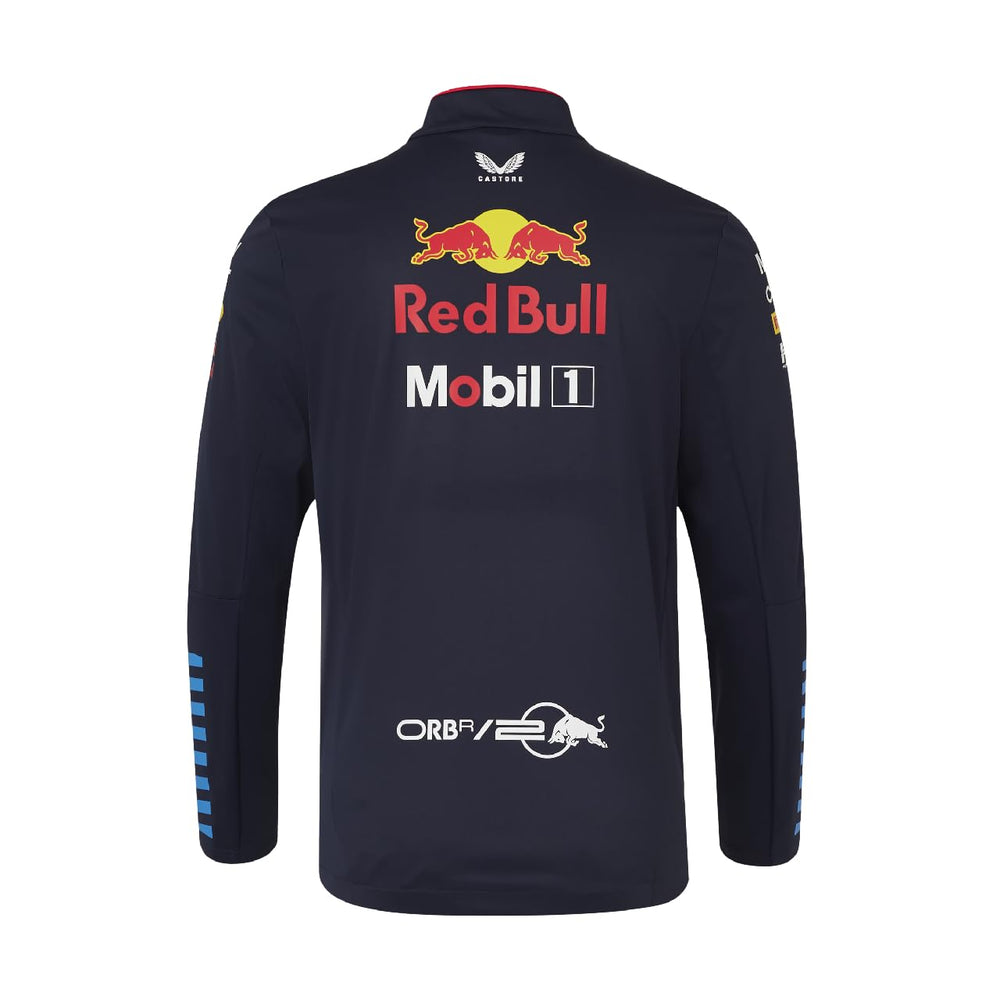 Oracle Red Bull Racing Softshell Jacket Night Sky side view highlighting movement-friendly cut