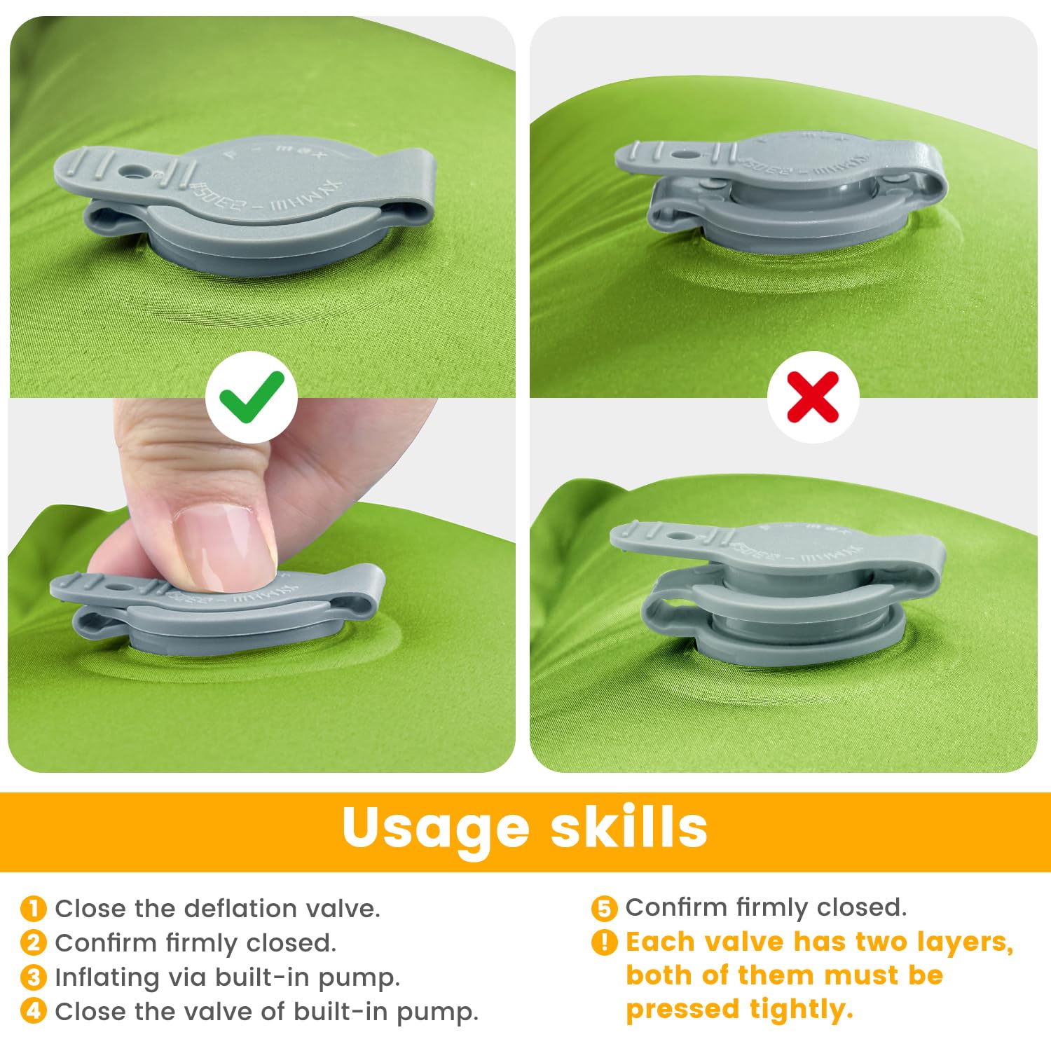 Oramoose sleeping pad 4-inch-thick comfort for side sleepers