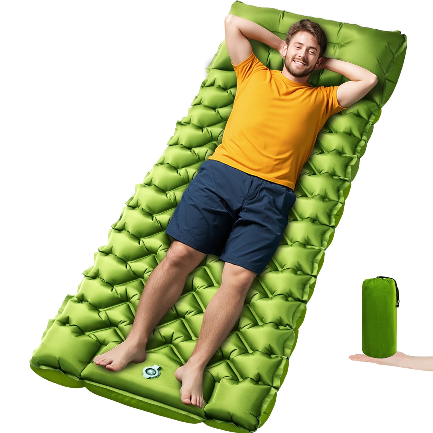Oramoose camping sleeping pad ultralight compact packed for backpacking comfort