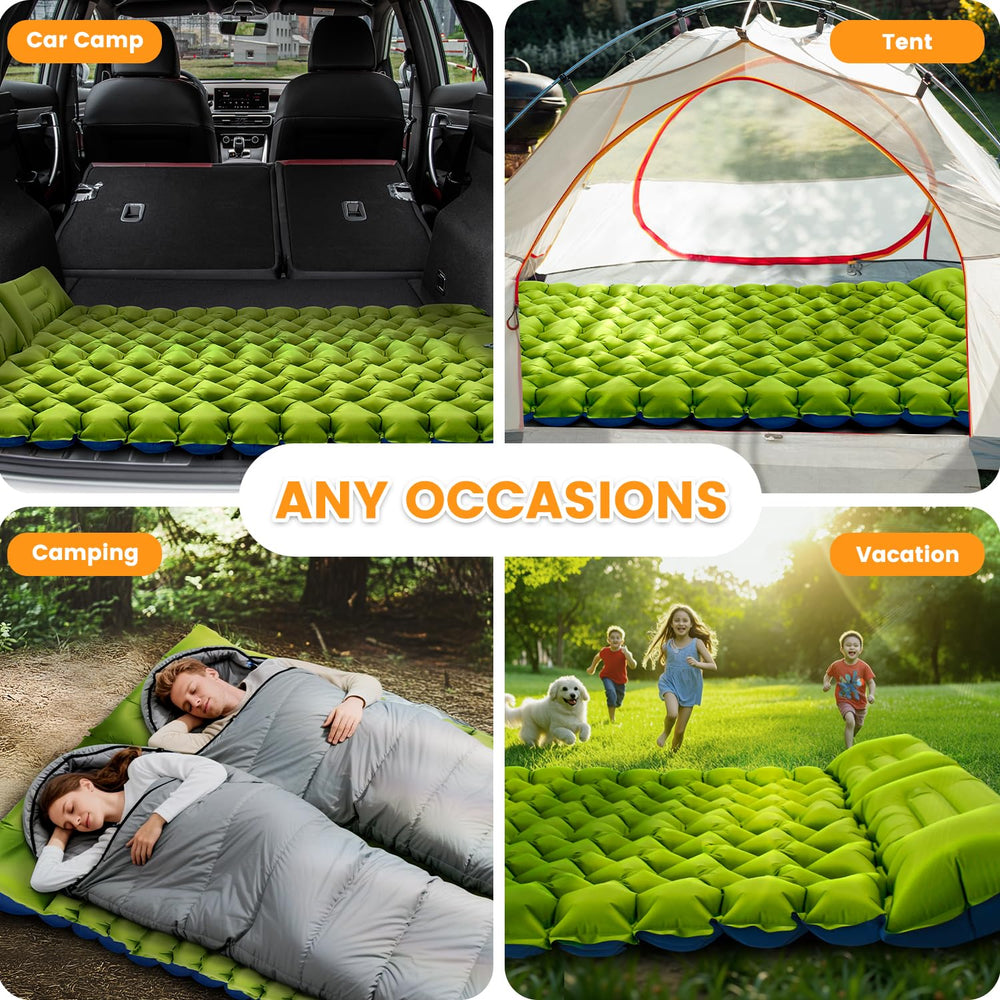 Oramoose double sleeping pad non-slip surface stays in place