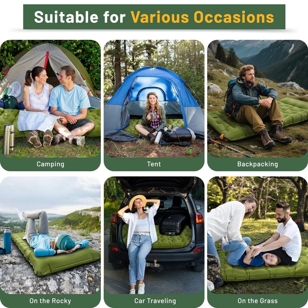 Oramoose sleeping pad inside a tent, illustrating cozy, quiet sleep
