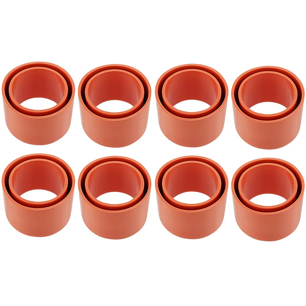 Orange rubber tube insert protector for 2-inch rod holder