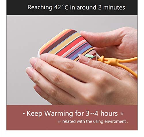 Orastone rechargeable hand warmer knit in hand demonstrates portable warmth during outdoor breaks.