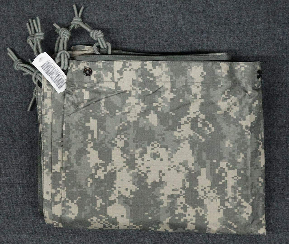 ORC USGI tarp ACU foliage sand reversible pattern, two-tone camouflage for flexibility.