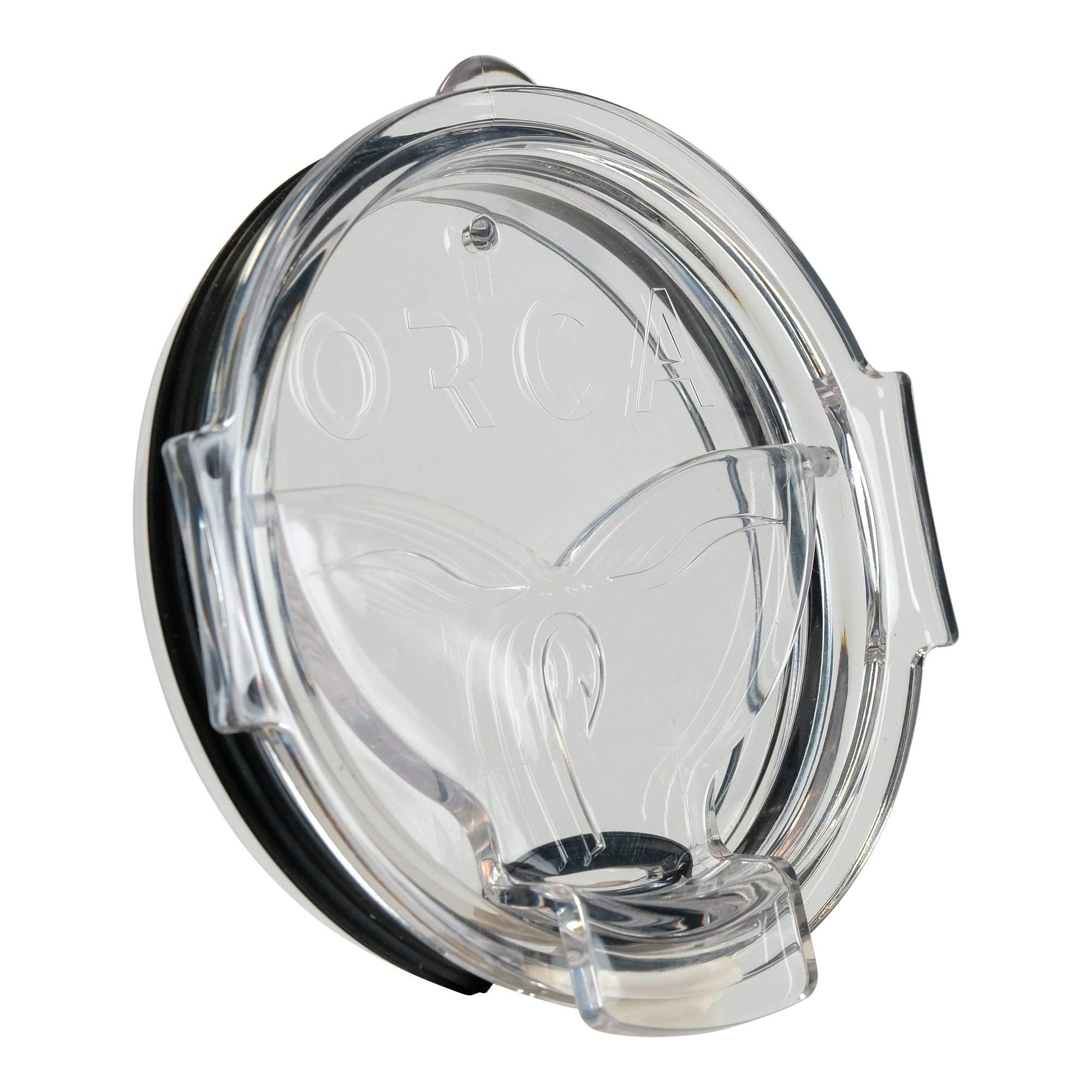 ORCA Chaser 27 oz cup with clear lid, leak-proof for spill-free commuting.