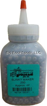 Oregon Tackle Mfg 4lb bottle with .250 slinky weights for reliable, ready-to-use fishing tackle.