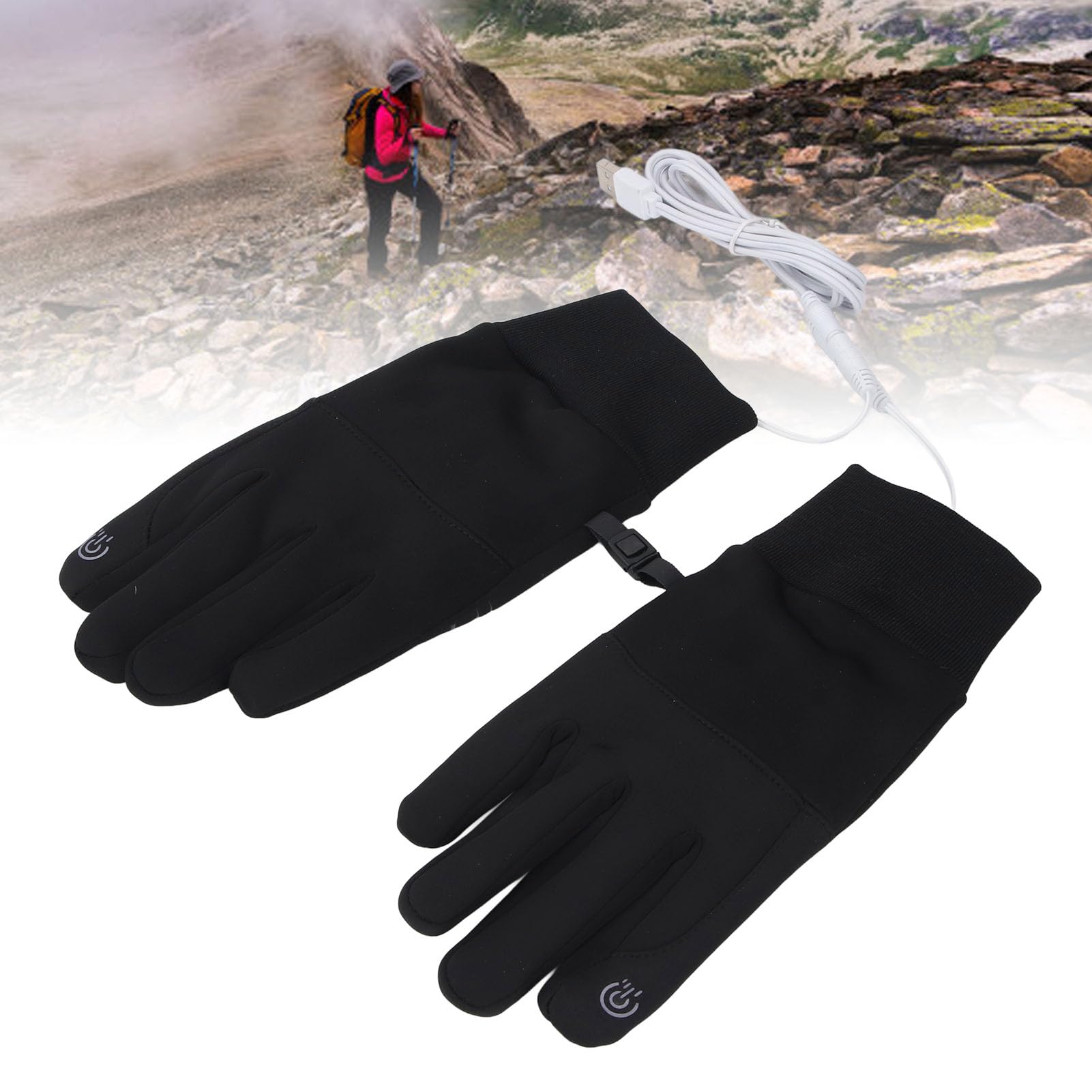 Oreilet heated gloves have warm wool lining for soft warmth and breathability