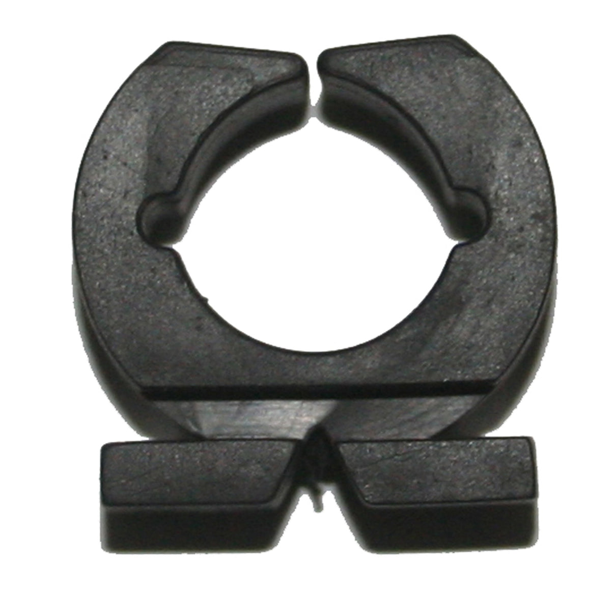 Pack of 16 standard-size rubber fishing rod clips with screws for organizing a rod rack
