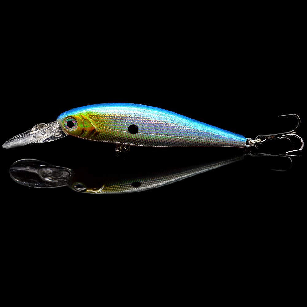 Lure in water creating lifelike swimming action