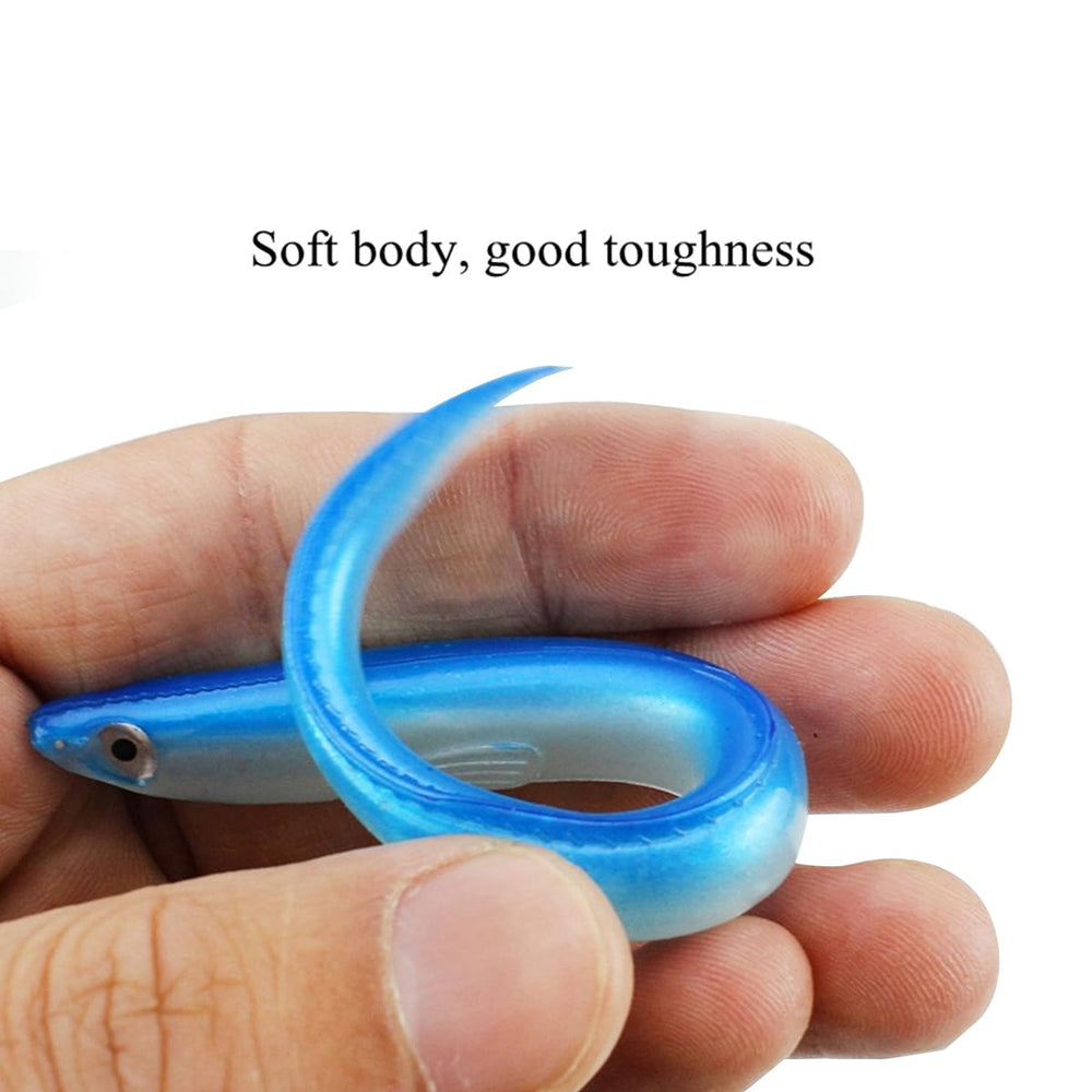 Durable soft PVC eel lure for saltwater and freshwater fishing