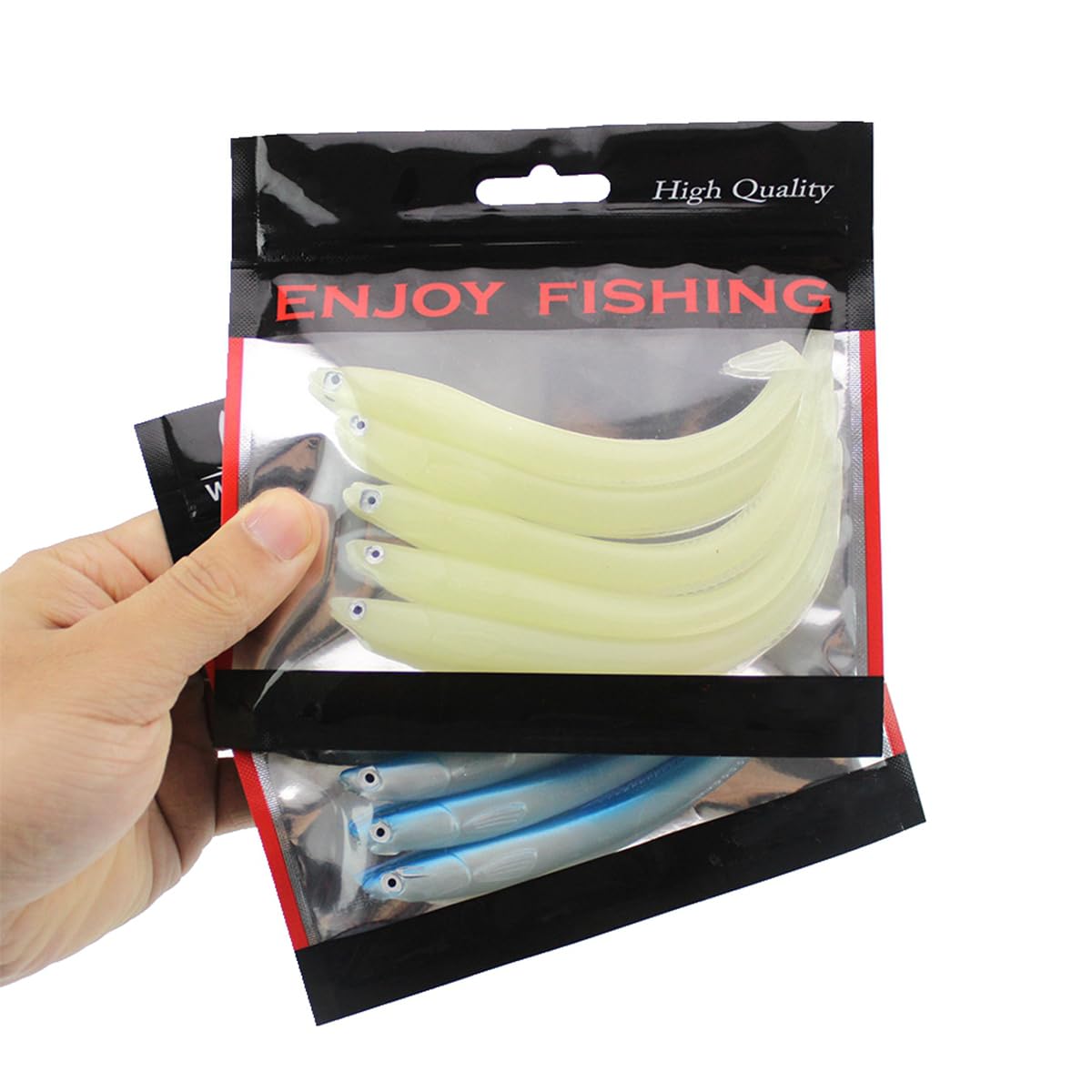 Luminous fishing lures ready for water fishing