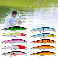 Colorful OriGlam minnow hard lure with printed body