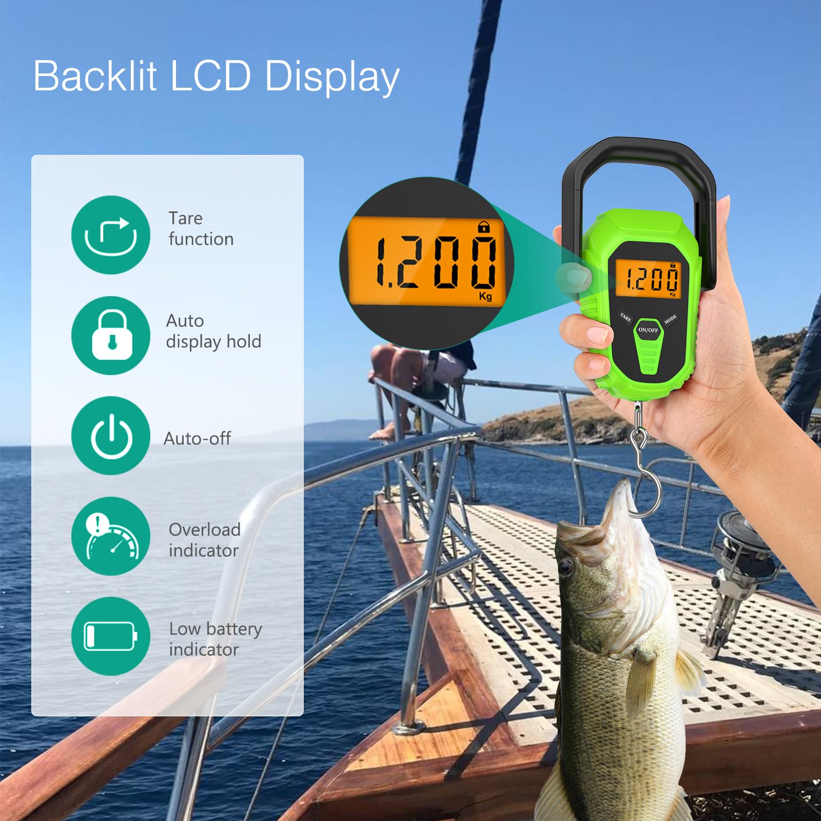ORIA LCD backlit display on digital scale