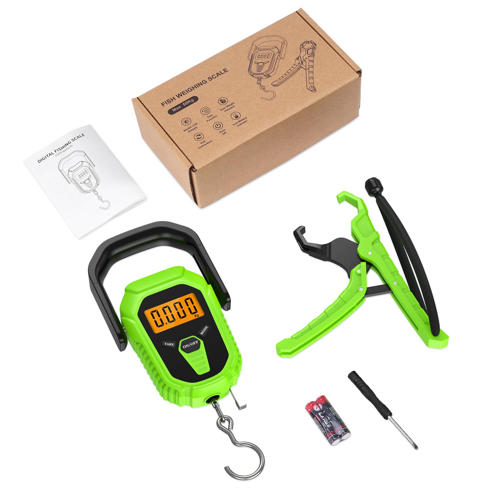 Versatile ORIA scale for fishing and luggage weighing