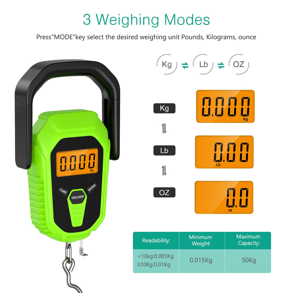Waterproof hanging fish scale and luggage scale