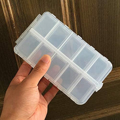 OriGlam 20-compartment tackle box - open with adjustable dividers