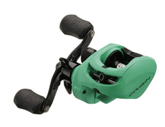 Origin TX low-profile reel mounted on rod for saltwater casting.