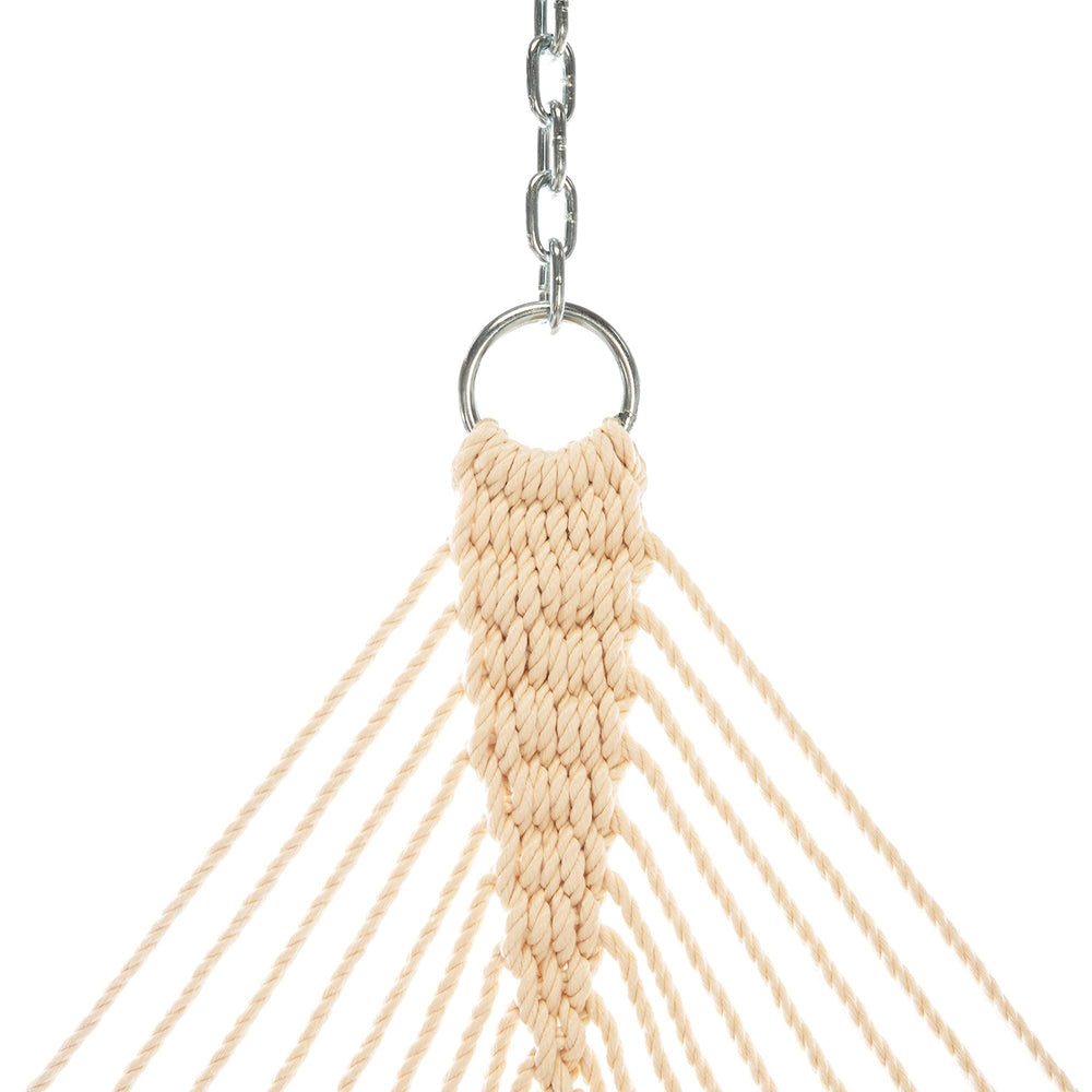 Oak spreader bars add stable, long-lasting structure to Original Pawleys Island hammock