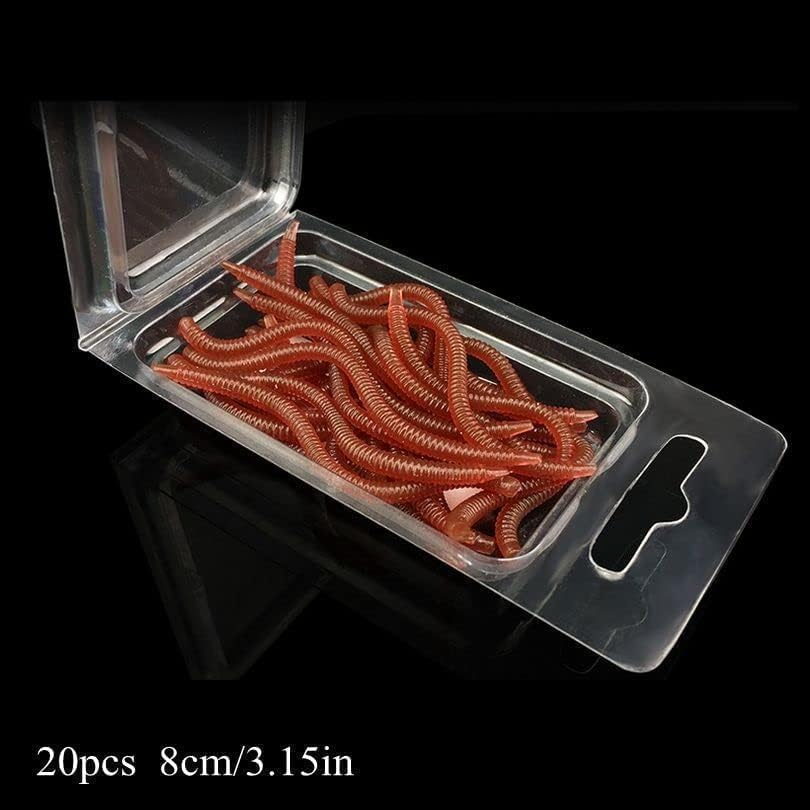 Earthworm-shaped soft plastic worms for bass fishing