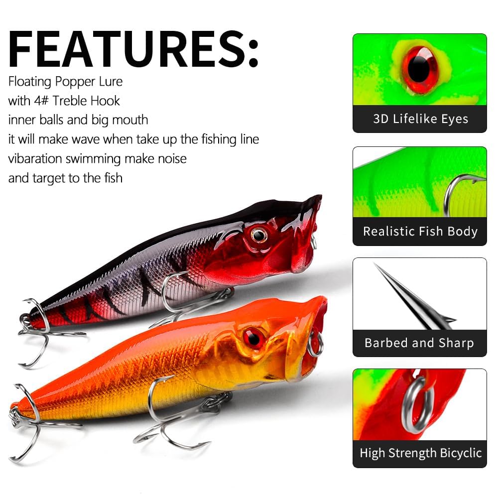 Lure being cast with built-in ballast for longer distance