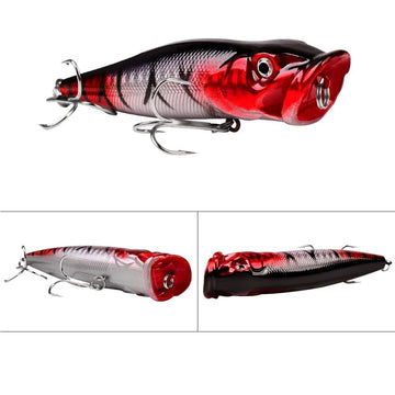 Pack includes 5 x OriGlam popper lures in box