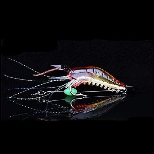 OriGlam night glow shrimp lures in dark using glow effect