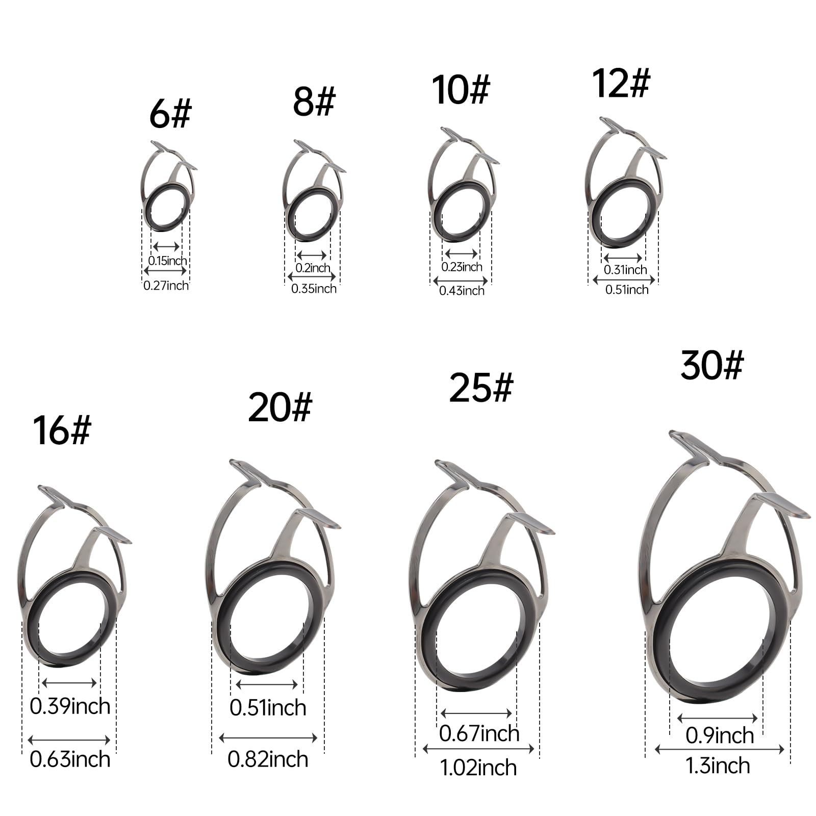 12# fishing rod guide – ceramic ring