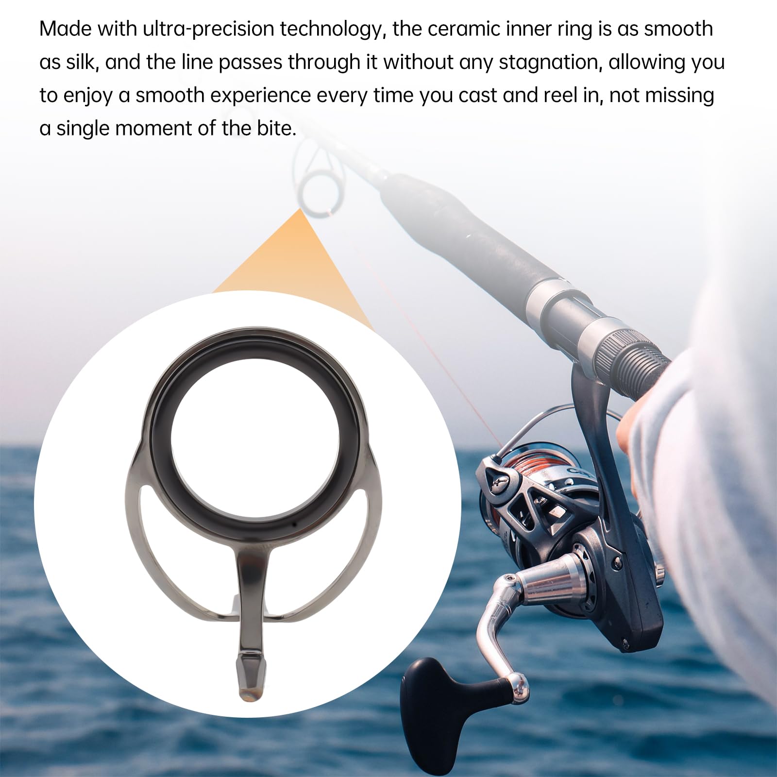 20# fishing rod guide – ceramic ring
