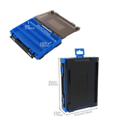 Double-sided lure box with translucent lid for quick identification