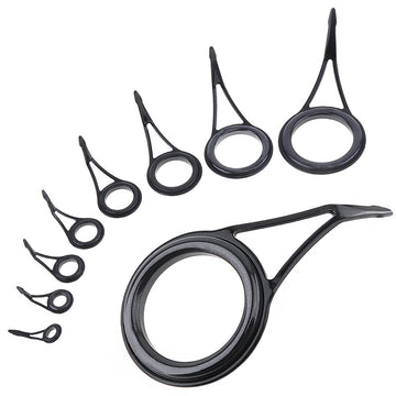 OriGlam 8-piece fishing rod guide set with ceramic tips and steel frame