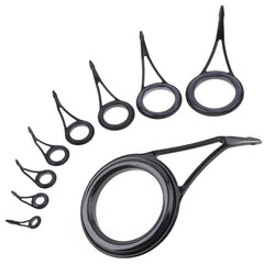 OriGlam 8-piece fishing rod guide set with ceramic tips and steel frame