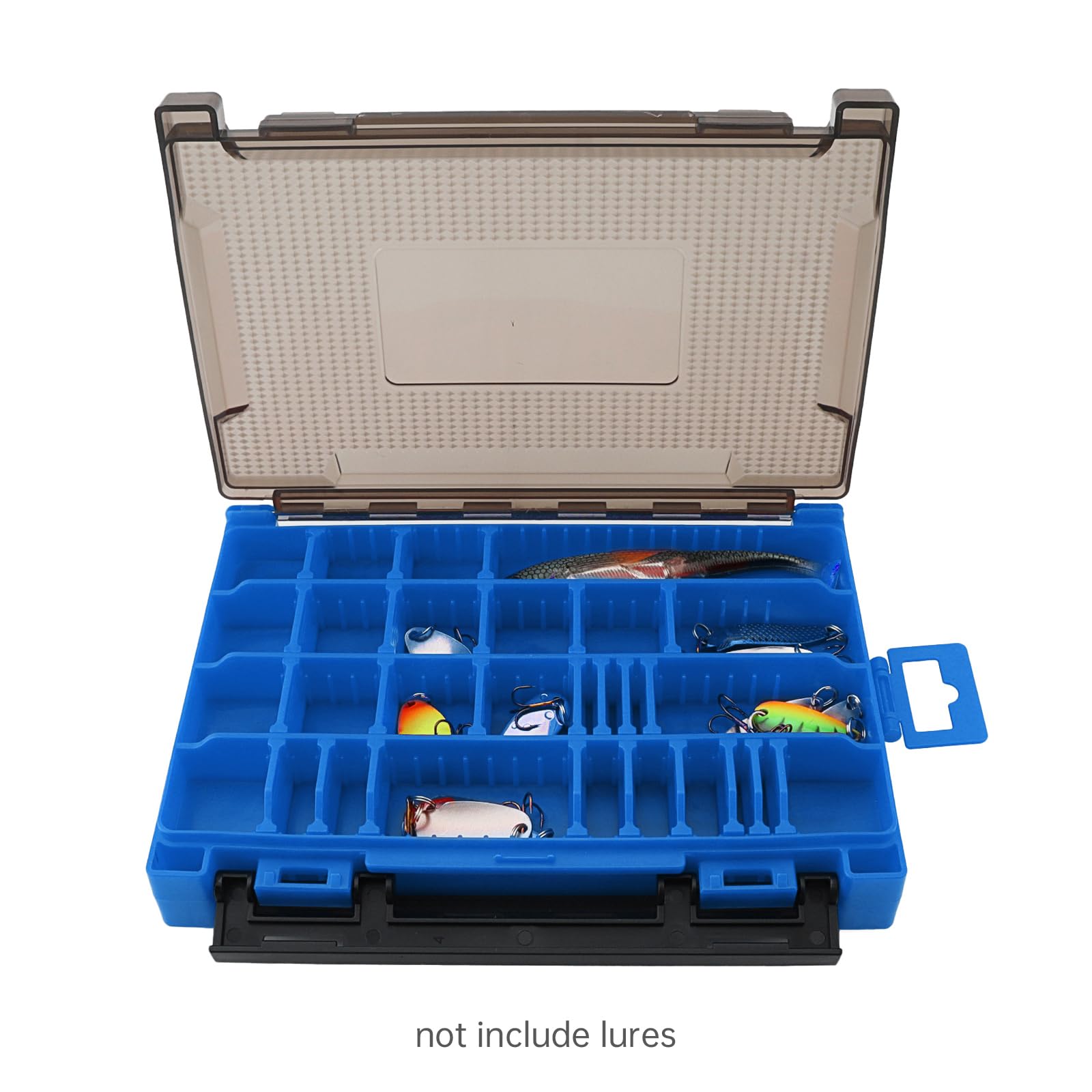Translucent lid keeps bait protected from sun