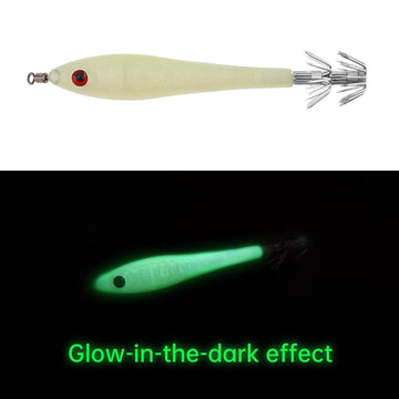 Green squid jig close-up
