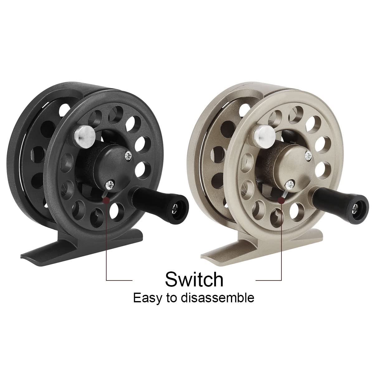 Bearings and handle close-up on OriGlam reel