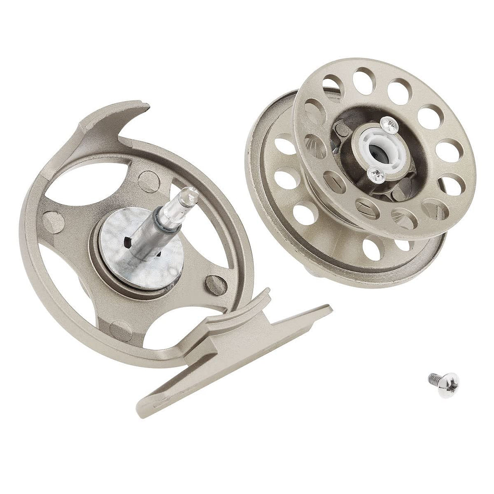 Reel in action during freshwater fishing