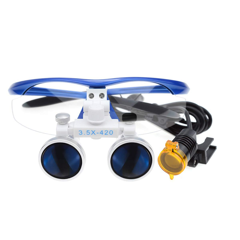 ORILAO aluminum blue box protects the loupe during transport.