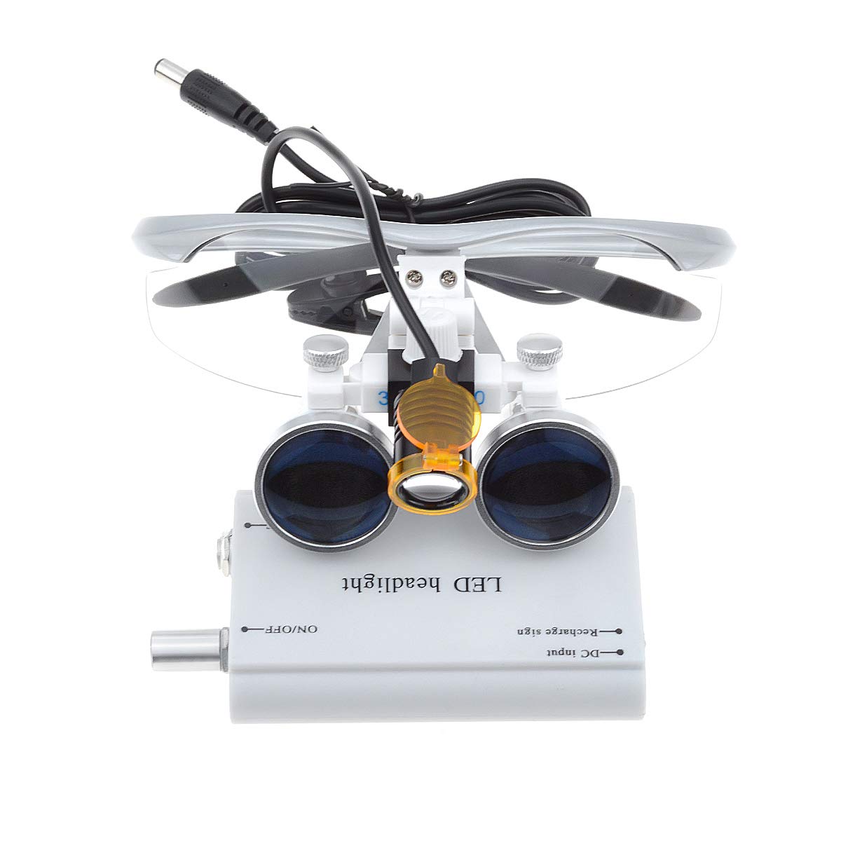 LED headlamp with spot filter providing focused hands-free lighting