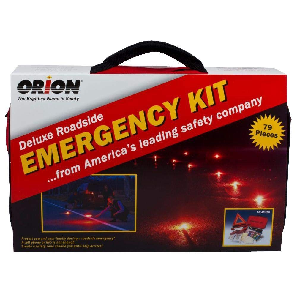 Orion Safety 8901 Deluxe kit opened to reveal emergency essentials for fast access.