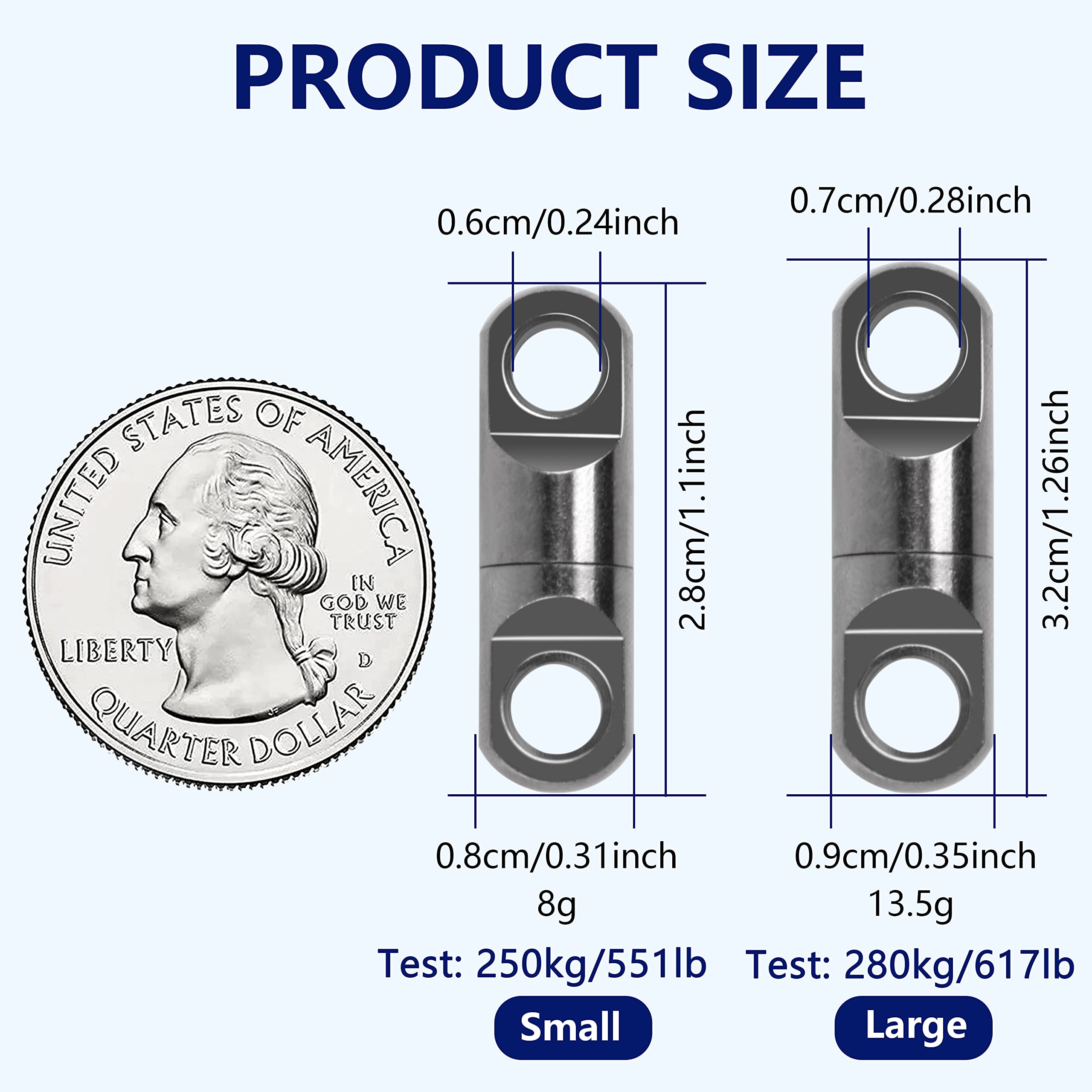 Brass body heavy-duty swivels with black nickel finish