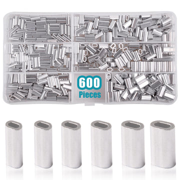 OROOTL 600-piece fishing crimp sleeves kit in box