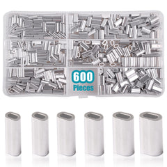 OROOTL 600-piece fishing crimp sleeves kit in box